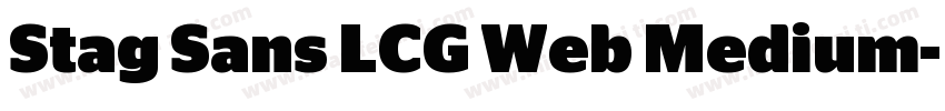 Stag Sans LCG Web Medium字体转换